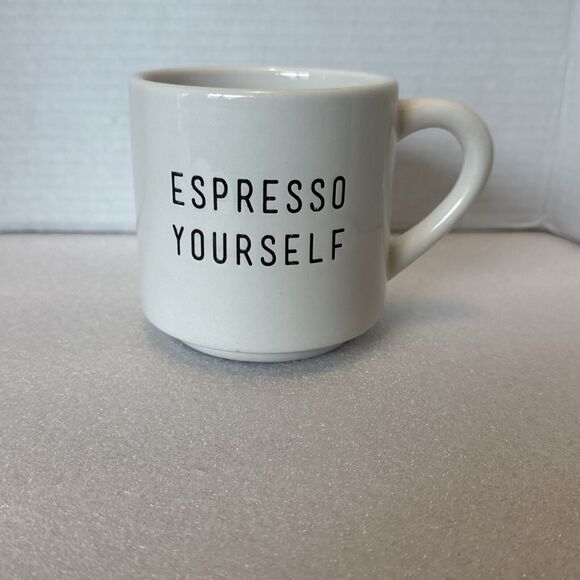 Coffee Mug "Espresso Yourself" White 12oz - Picture 1 of 5